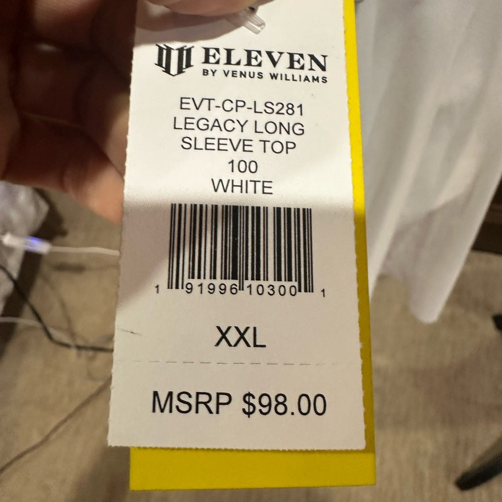 NWT SIZE XXL-XS EleVen  by Venus Williams White Knee-Length Ribbed Skirt