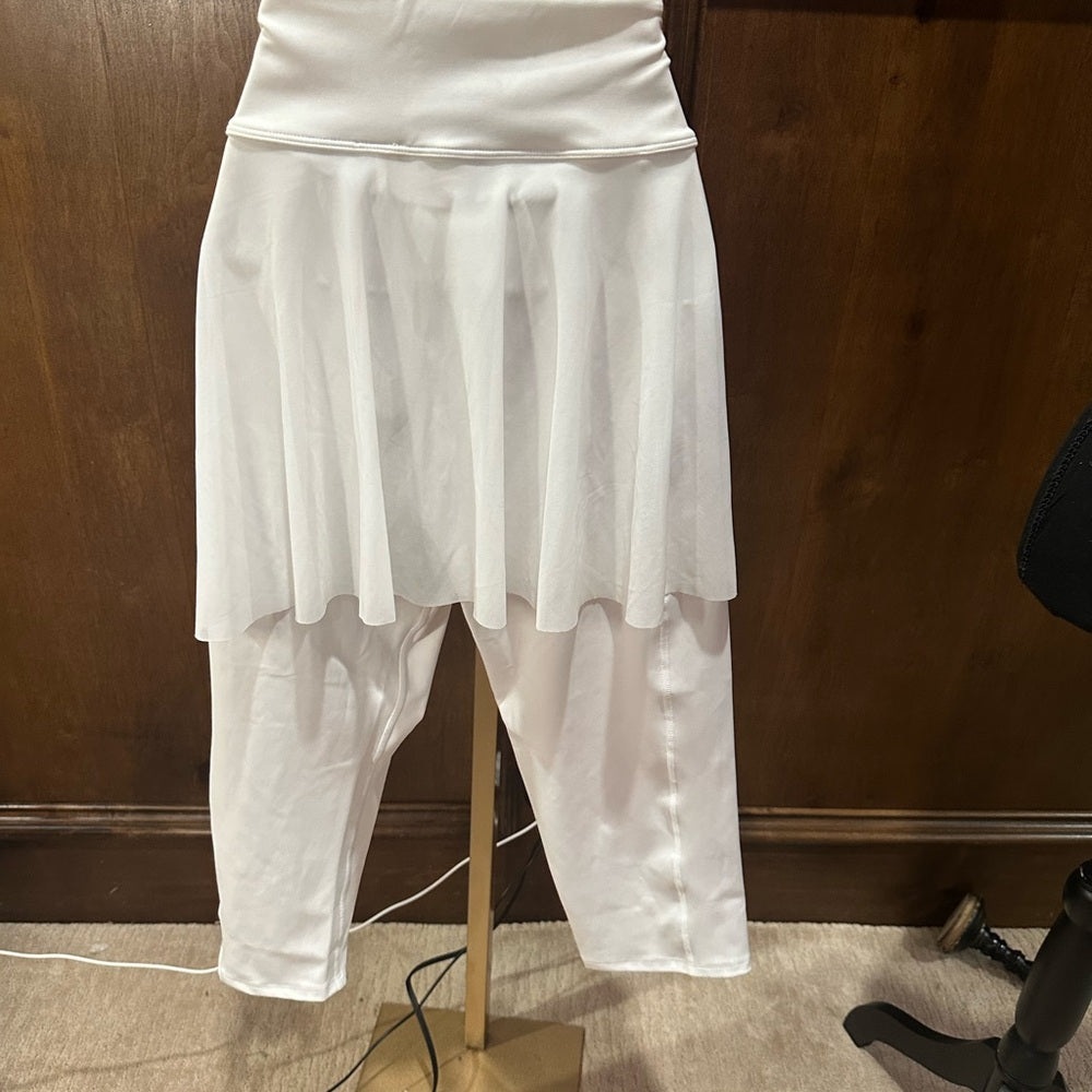 NWT SIZE XXL-XS EleVen  by Venus Williams White Knee-Length Ribbed Skirt