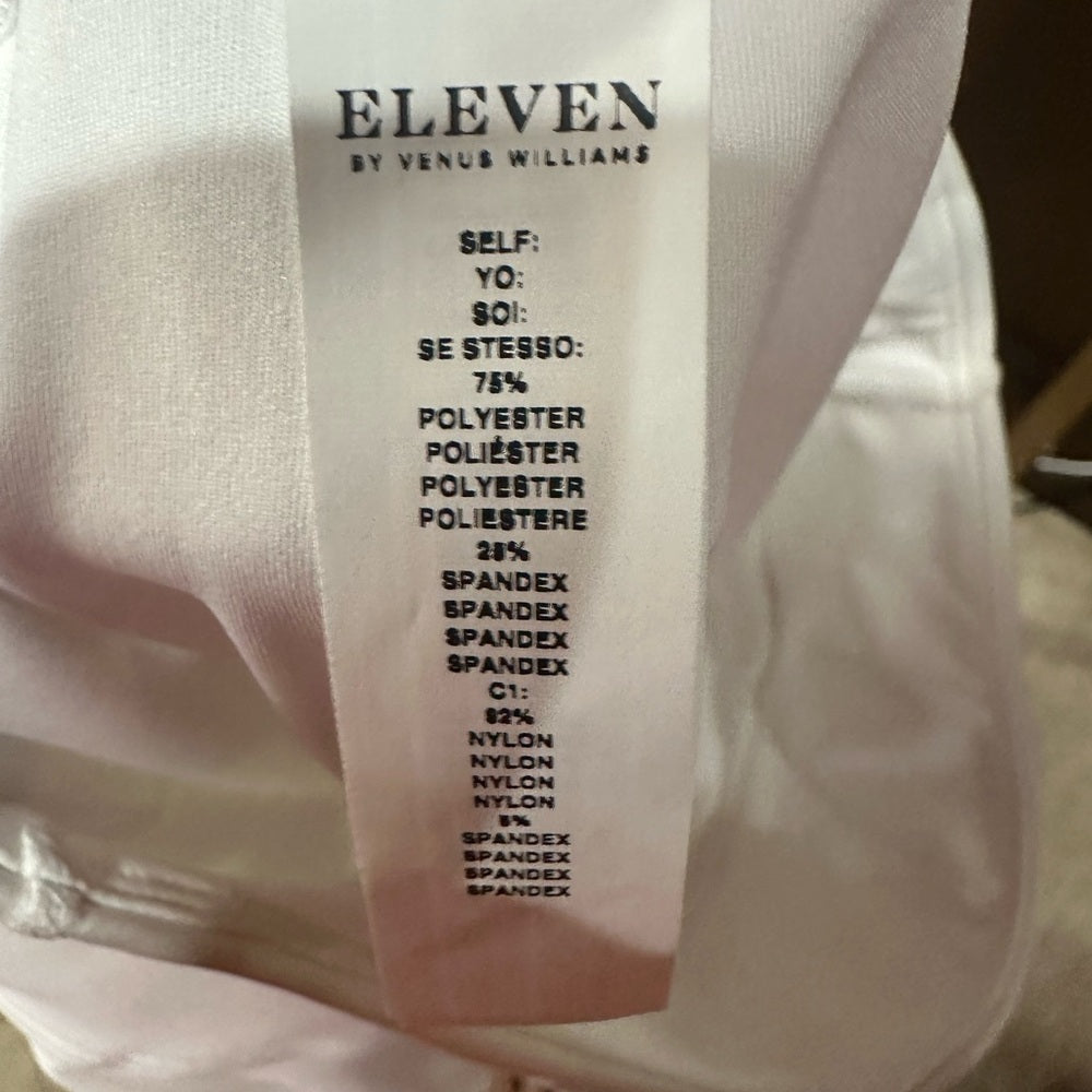 NWT SIZE XXL-XS EleVen  by Venus Williams White Knee-Length Ribbed Skirt