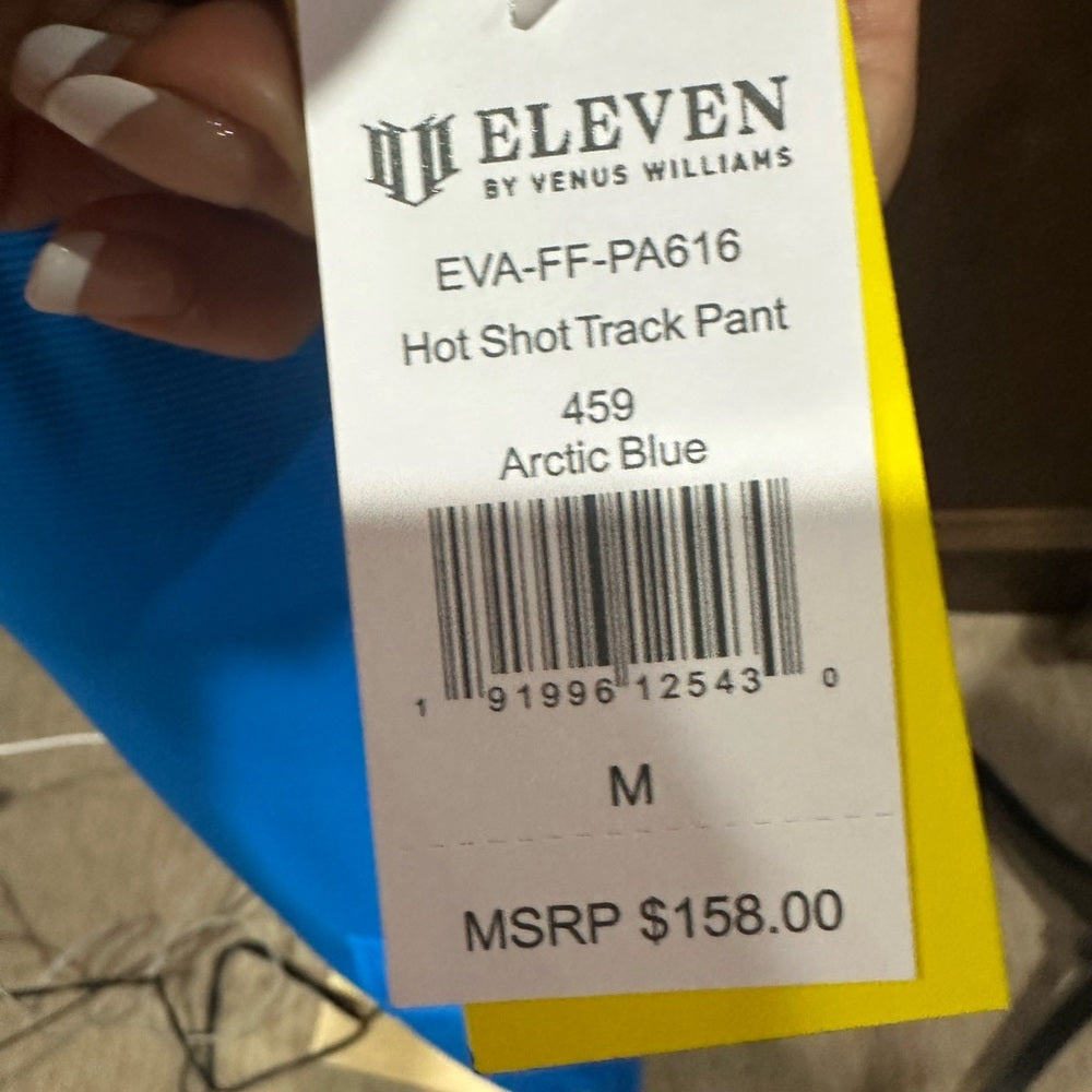 NWT SIZE M EleVen by Venus Williams Blue Track Pants