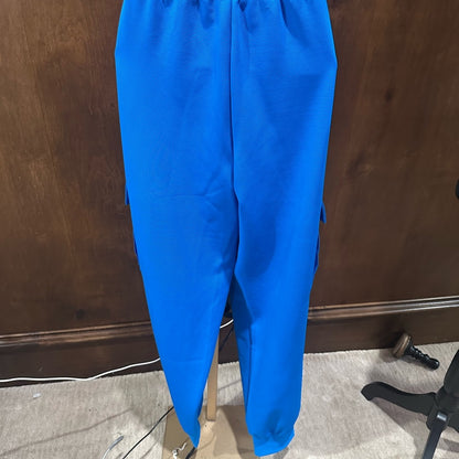 NWT SIZE M EleVen by Venus Williams Blue Track Pants