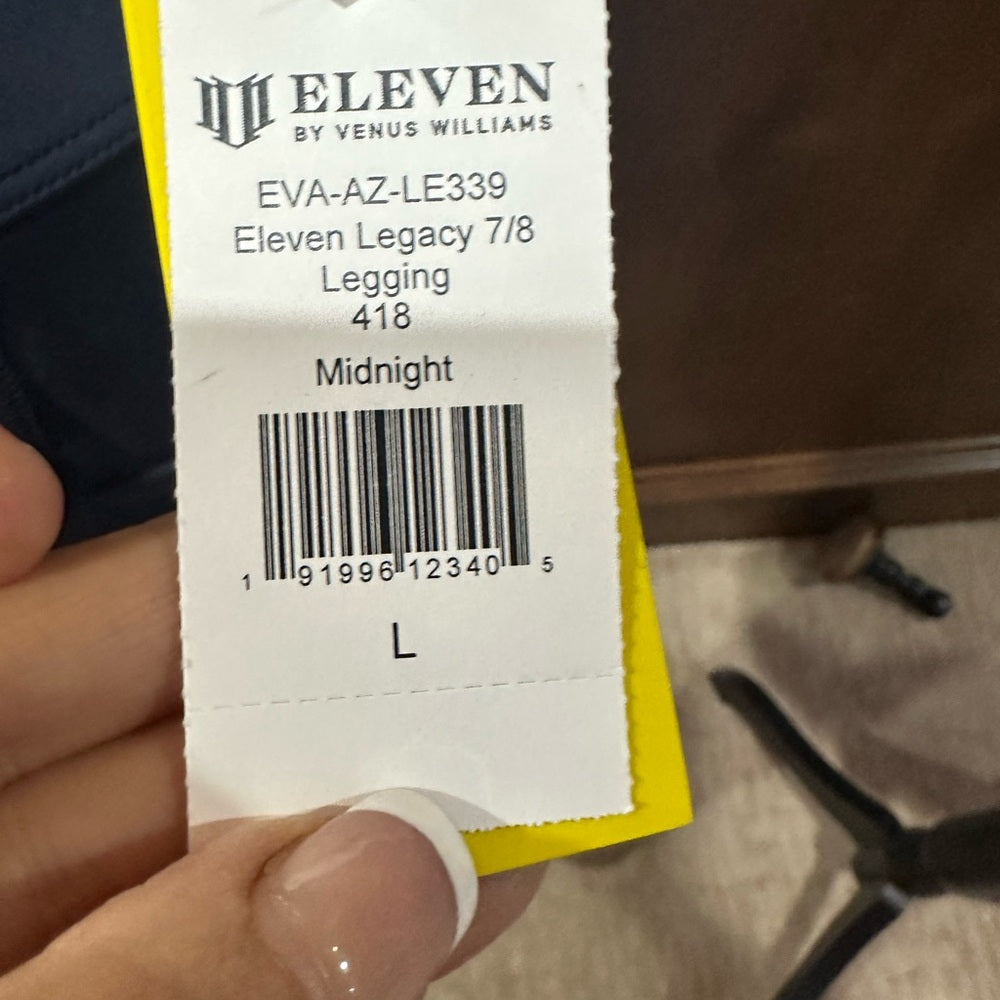 NWT SIZE L EleVen by Venus Williams Navy Leggings