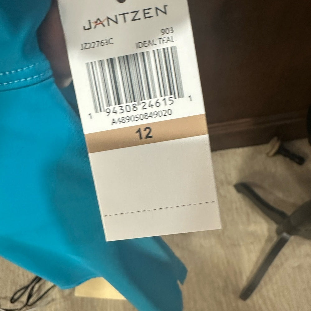 NWT SIZE 12 Jantzen Turquoise Swim Coverup Skirt