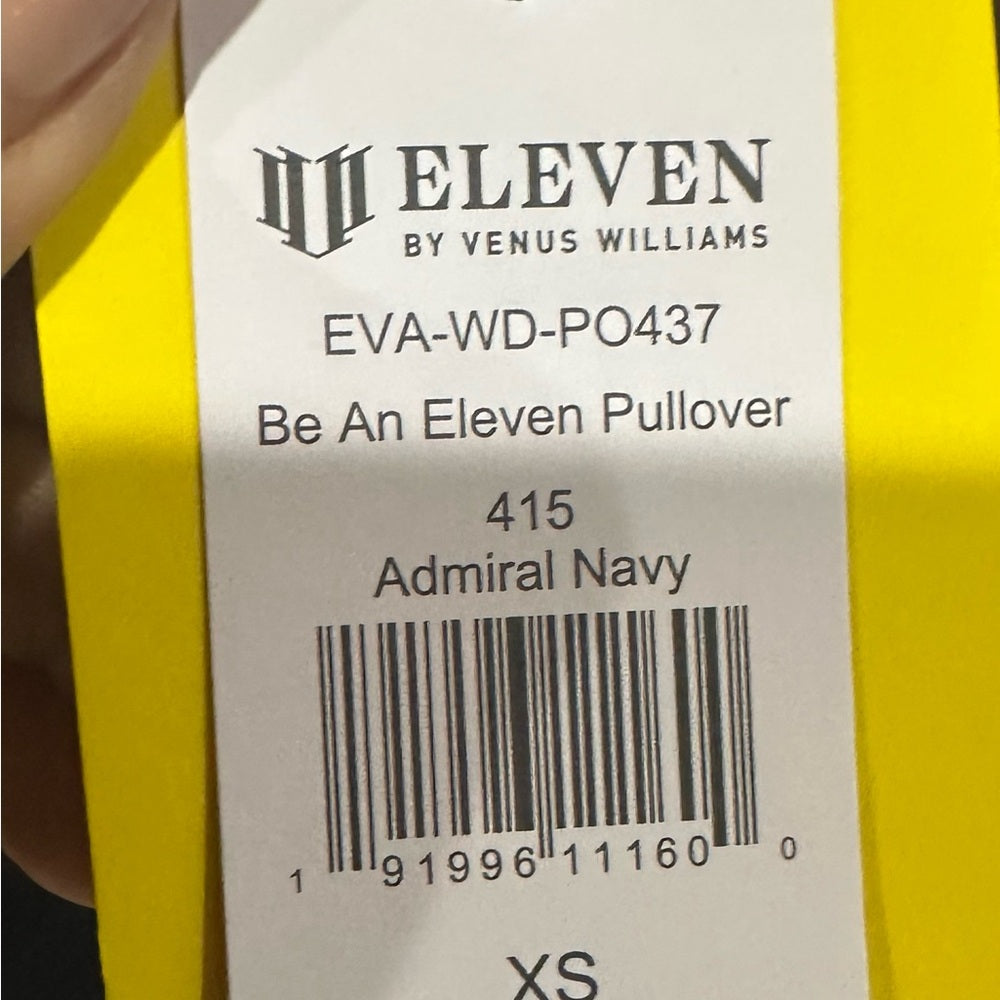 NWT SIZE XS EleVen by Venus Williams Blue Athletic Zip Up Sweater