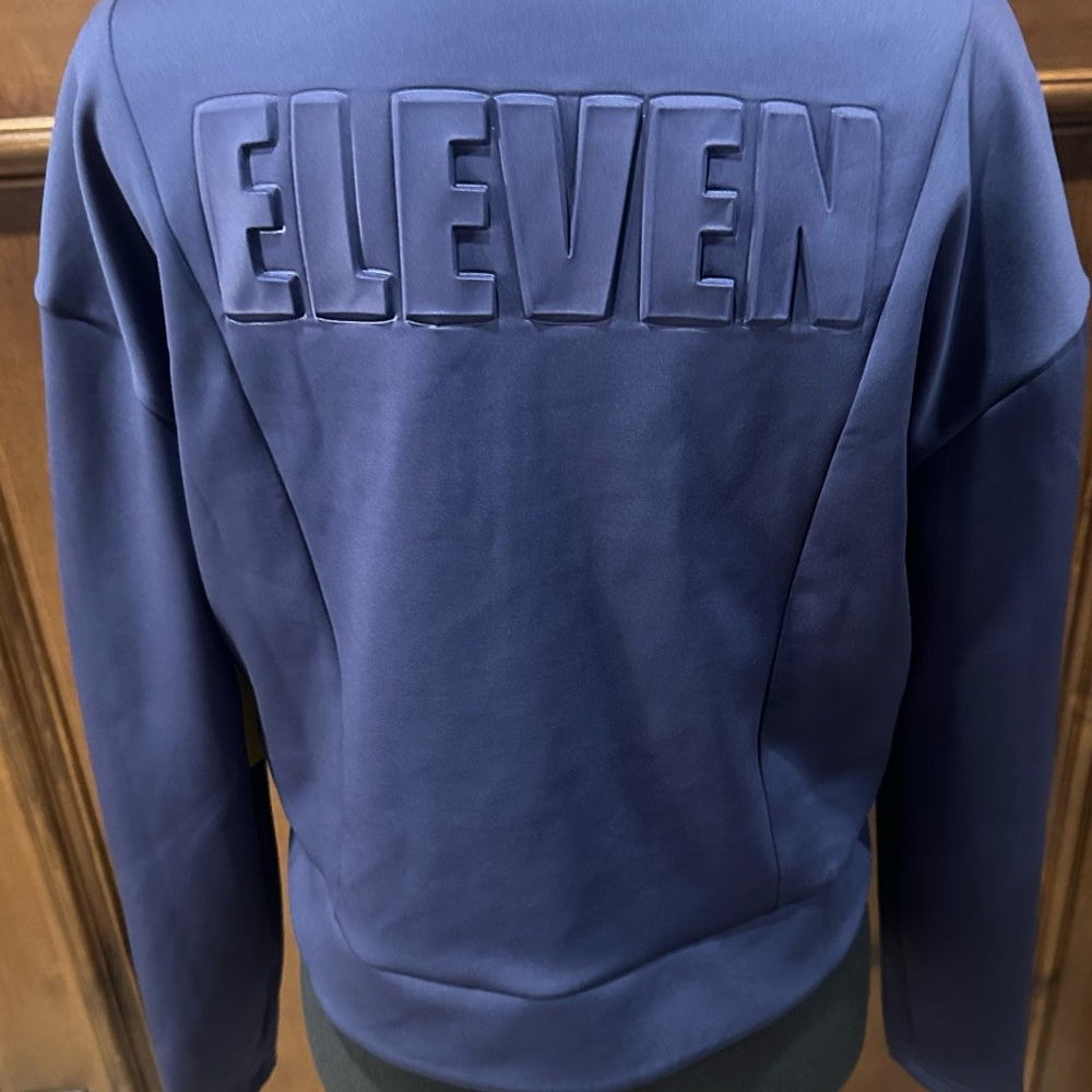 NWT SIZE XS EleVen by Venus Williams Blue Athletic Zip Up Sweater