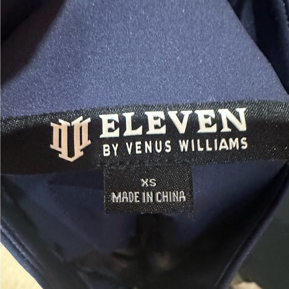 NWT SIZE XS EleVen by Venus Williams Blue Athletic Zip Up Sweater