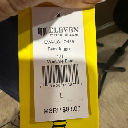 NWT SIZE L EleVen by Venus Williams Navy Track Pants