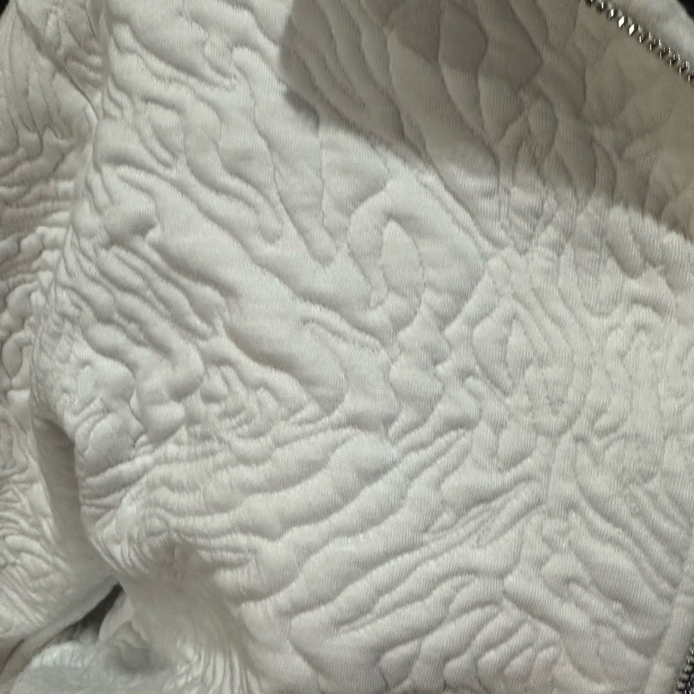 NWT SIZE S EleVen by Venus Williams White Textured Teddy Jacket