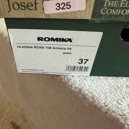 325. NEW SIZE 7/7.5/37 Romika Brown Sandals with Wedge Heel and Ankle Strap