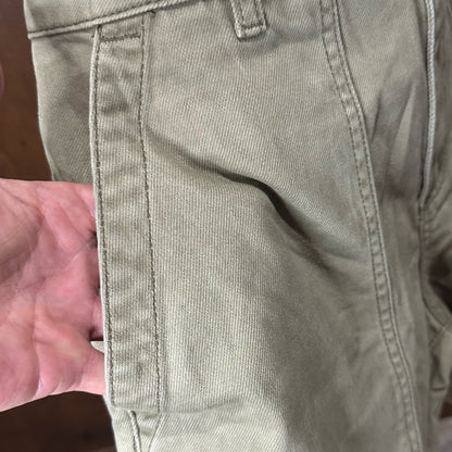 NWT SIZE L Easel Tan Bermuda Shorts Relaxed Fit Cotton Blend