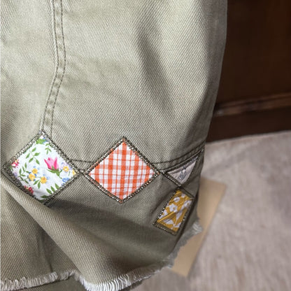 NWT SIZE L Easel Tan Bermuda Shorts Relaxed Fit Cotton Blend