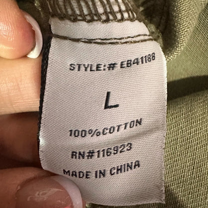 NWT SIZE L Easel Tan Bermuda Shorts Relaxed Fit Cotton Blend