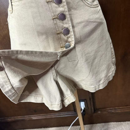 NWT SIZE L Easel Olive Green Distressed Skort