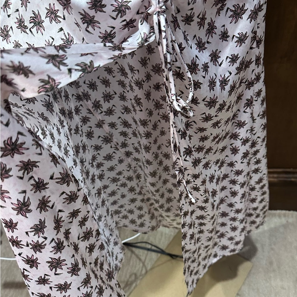 NWT SIZE M/40 Maje Pink Ruched Midi Pencil Skirt