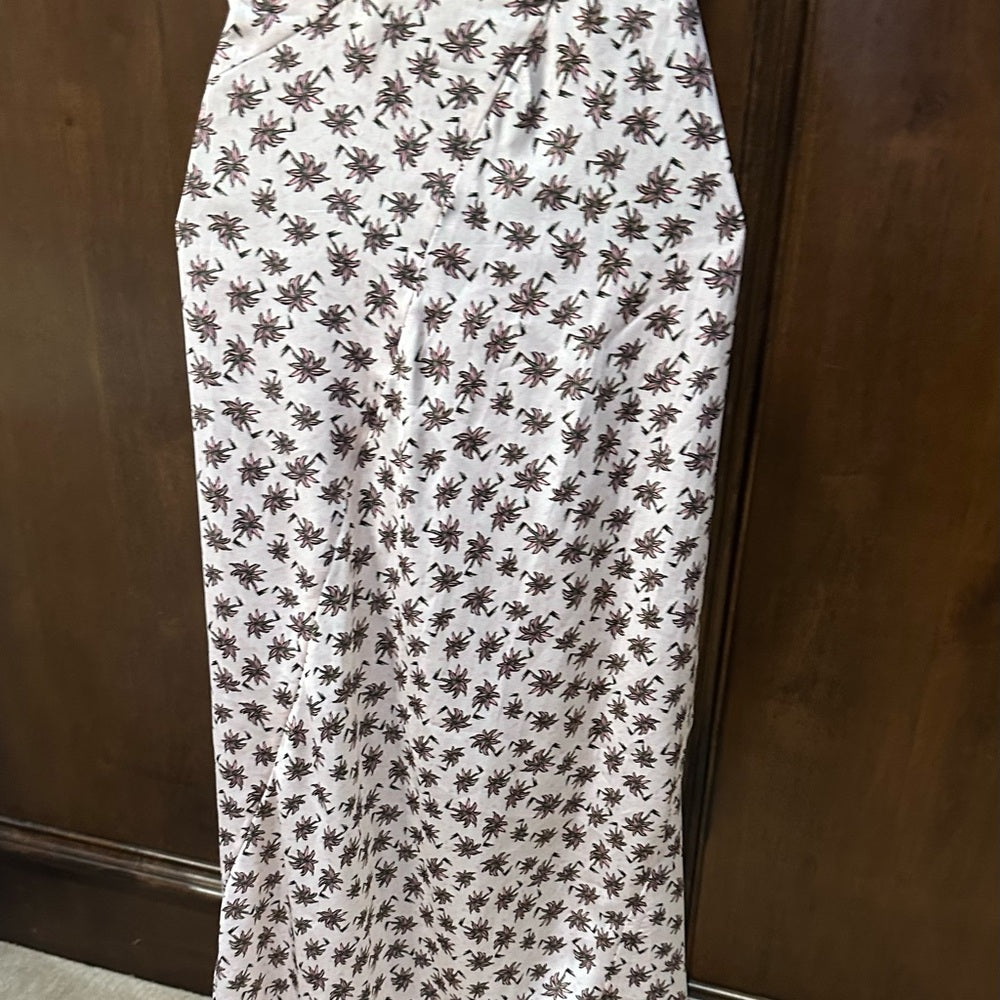 NWT SIZE M/40 Maje Pink Ruched Midi Pencil Skirt
