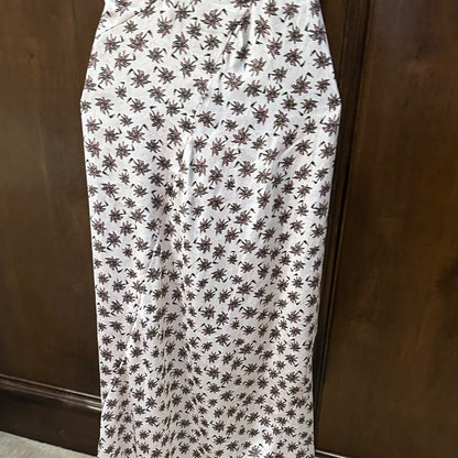 NWT SIZE M/40 Maje Pink Ruched Midi Pencil Skirt