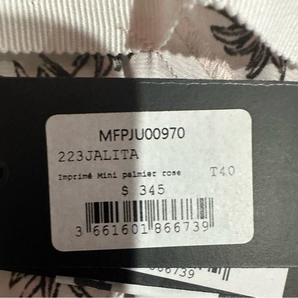 NWT SIZE M/40 Maje Pink Ruched Midi Pencil Skirt