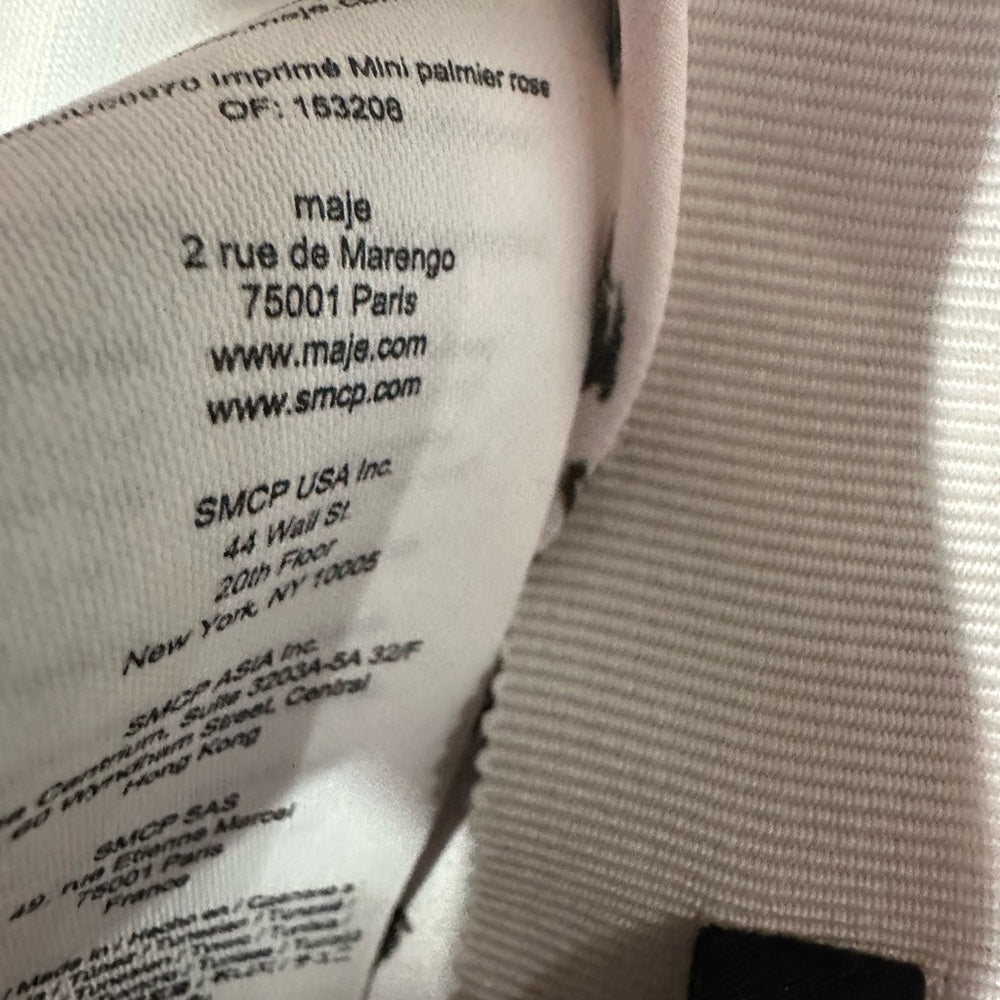 NWT SIZE M/40 Maje Pink Ruched Midi Pencil Skirt