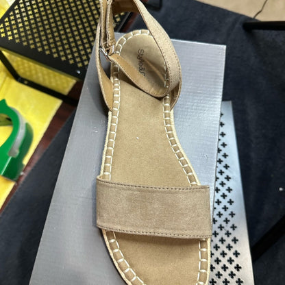 312. NEW SIZE 9.5 Style & Co Tan Sandals with Espadrille Sole