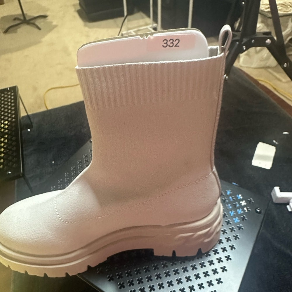 332. NEW SIZE 10 Aldo Cream Chunky Ankle Booties