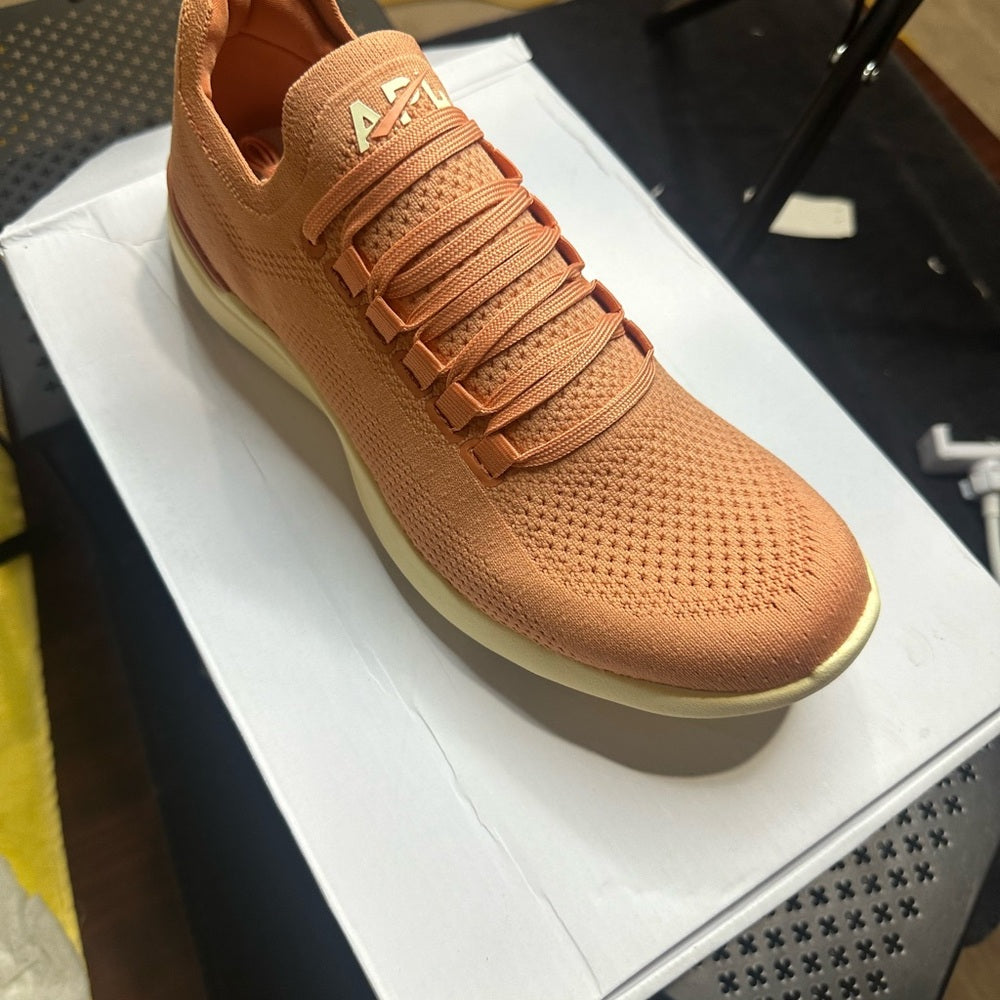 336. NEW M/8 W/9.5 APL Orange Sneakers Modern Minimalist Design