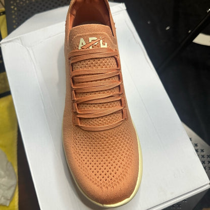 336. NEW M/8 W/9.5 APL Orange Sneakers Modern Minimalist Design