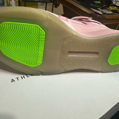 338. NEW SIZE M/9.5 W/11 APL Pink High-Top Sneakers with Velcro Strap