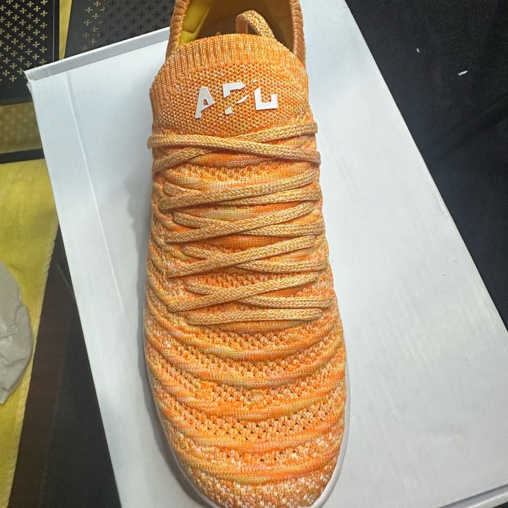 339. NEW SIZE M/9.5 W/11 APL Women's Orange Sneakers