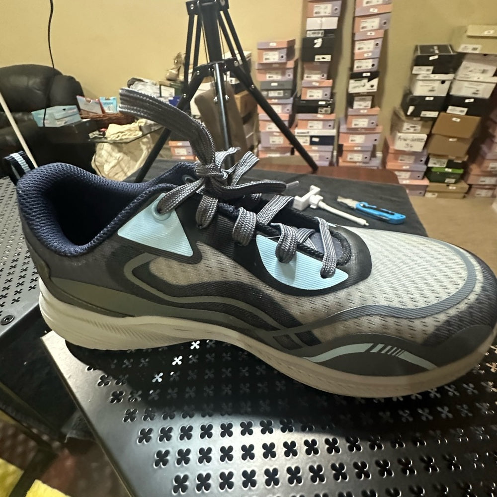 343. Slightly used SIZE 10 Skechers Gray and Blue Men's Sneakers