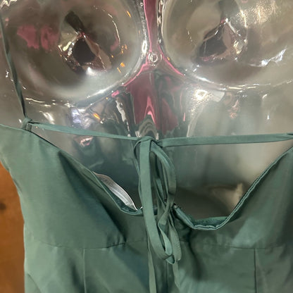 SIZE S Amanda Uprichard Green Ruched Spaghetti Strap Mini Dress