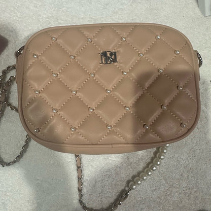NWT Badgley Mischka Blush Quilted Crossbody Bag with Gold Hardware