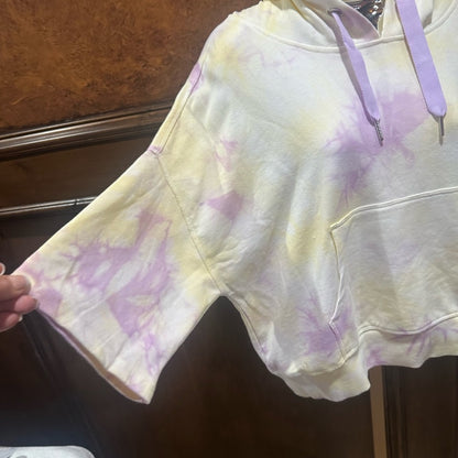 NWT SIZE S/M/L Mono B Lavender and Yellow Tie-Dye Hoodie