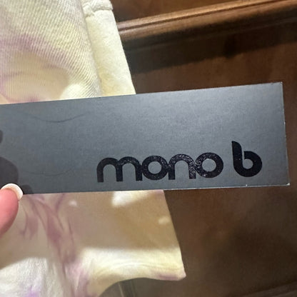 NWT SIZE S/M/L Mono B Lavender and Yellow Tie-Dye Hoodie