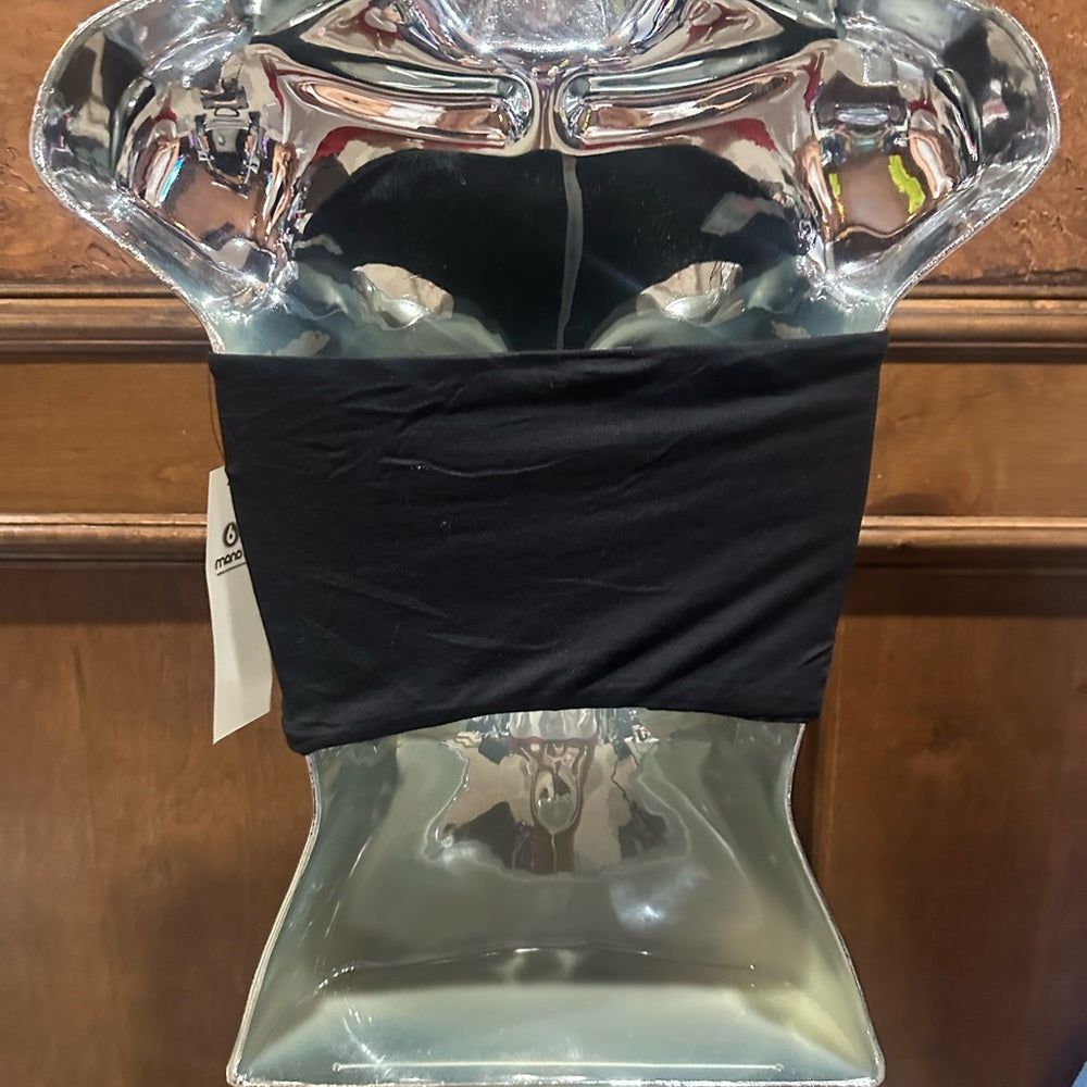 NWT SIZE S/M/L Mono B Classic Black Bandeau