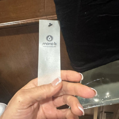 NWT SIZE S/M/L Mono B Classic Black Bandeau