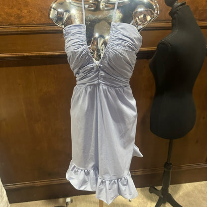 NWT SIZE L Bailey 44 Sky Blue Strapless Dress