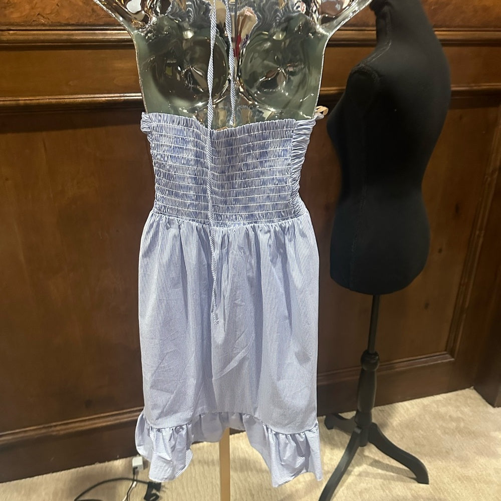 NWT SIZE L Bailey 44 Sky Blue Strapless Dress