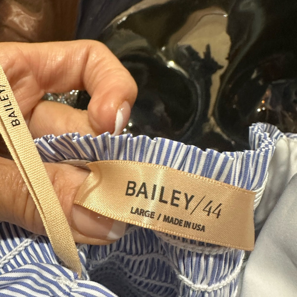 NWT SIZE L Bailey 44 Sky Blue Strapless Dress