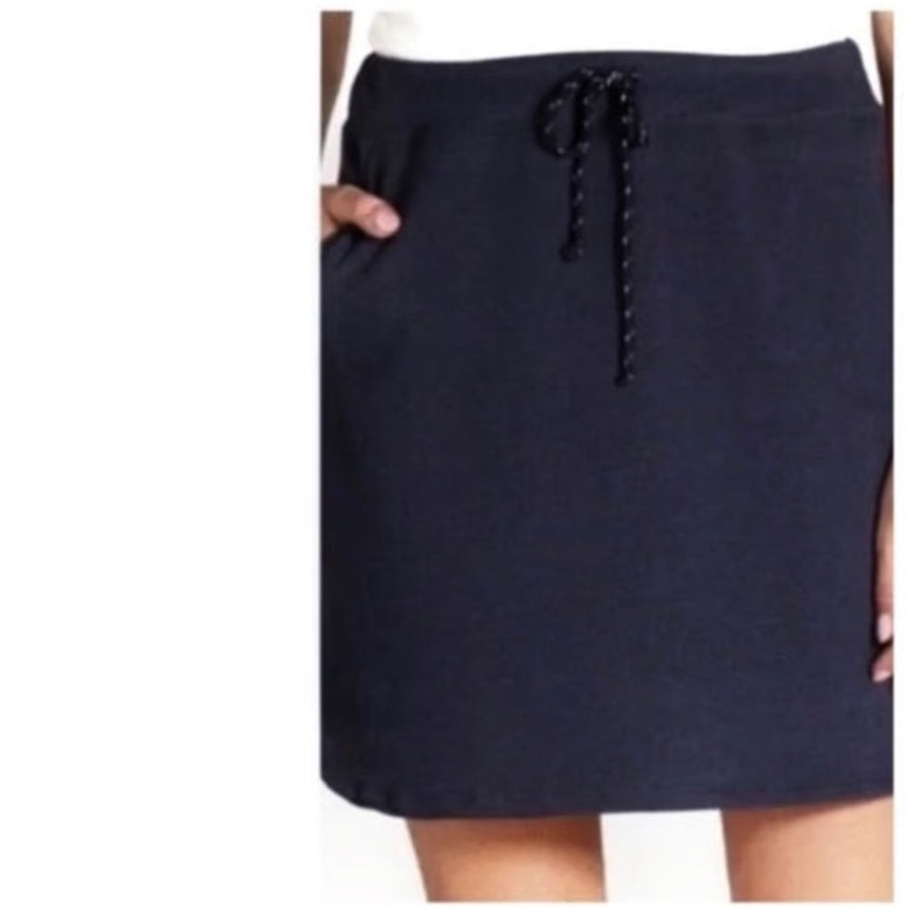 NWT SIZE XL/4 Sundry Black Mini Skirt with Tie