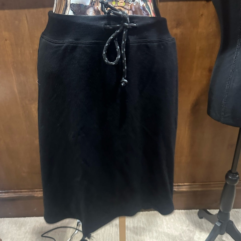NWT SIZE XL/4 Sundry Black Mini Skirt with Tie