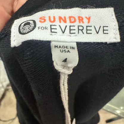 NWT SIZE XL/4 Sundry Black Mini Skirt with Tie