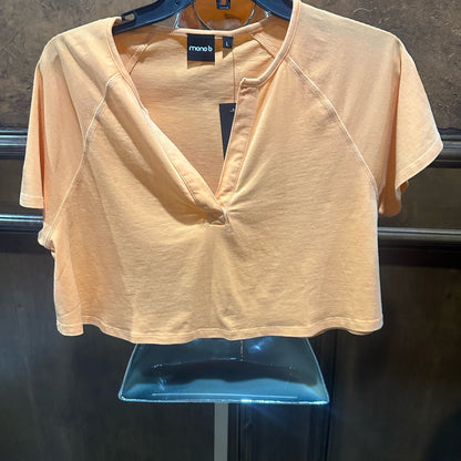 NWT SIZE S/M/L Mono B Bright Orange Crop Top