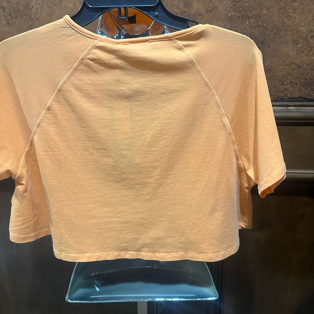 NWT SIZE S/M/L Mono B Bright Orange Crop Top
