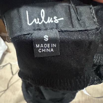 NWT SIZE S Lulu's Midnight Black Long Sleeve Bodysuit