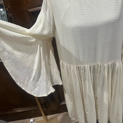 Umgee Cream Dress with Ruffled Details