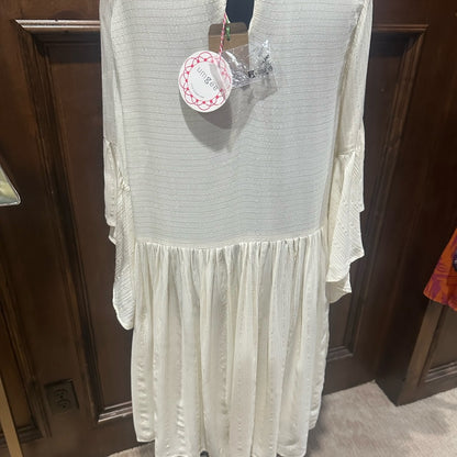 Umgee Cream Dress with Ruffled Details