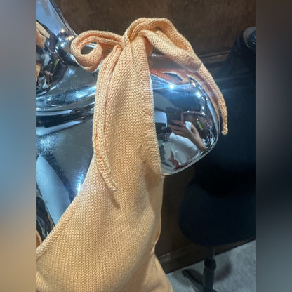 NWT SIZE S Lulu's Apricot Tie-Shoulder Tank Top