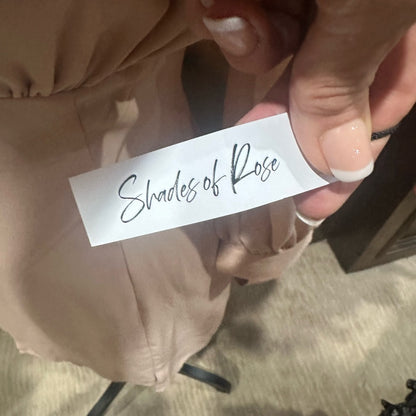 NWT SIZE S Boohoo Blush V-Neck Long Sleeve Dress