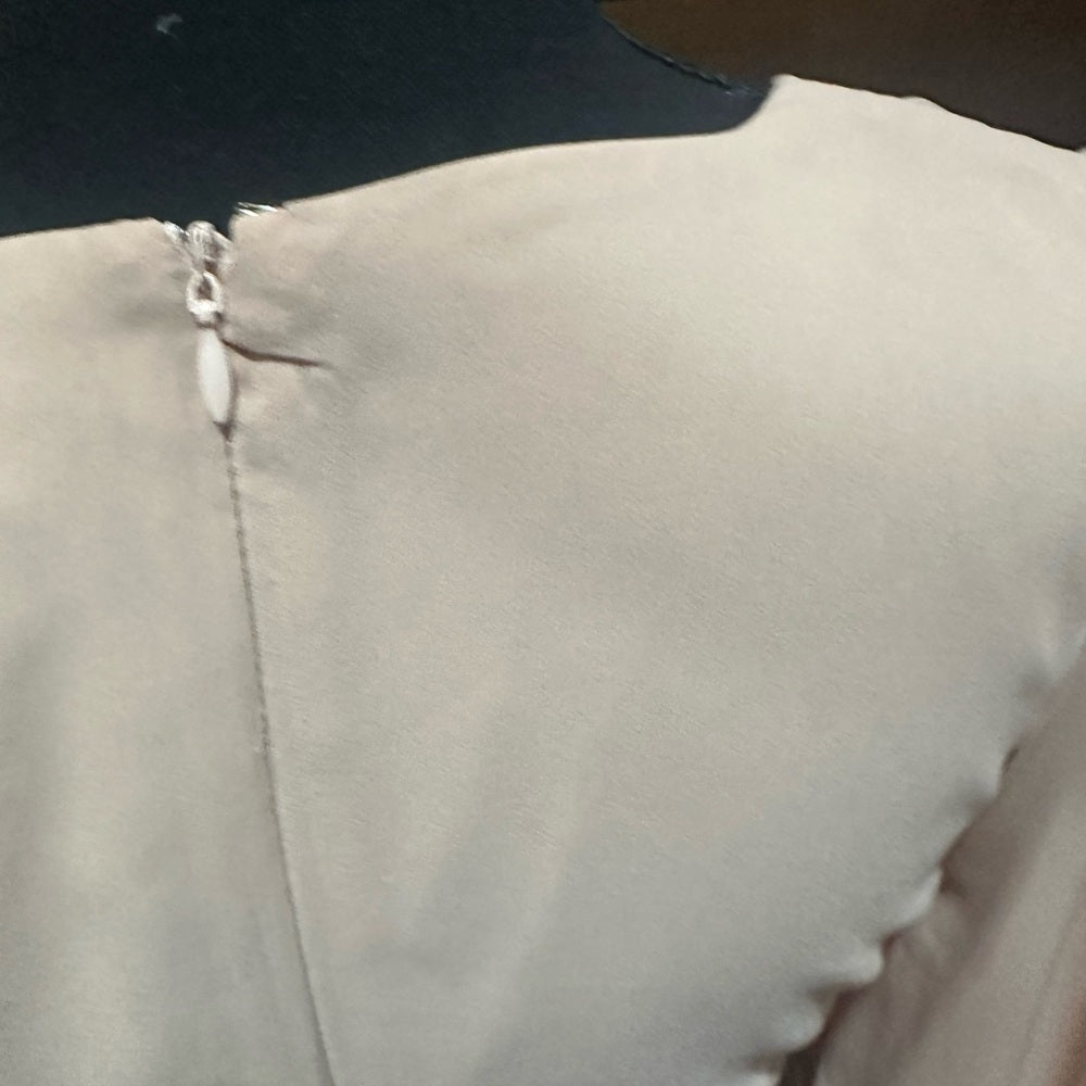 NWT SIZE S Boohoo Blush V-Neck Long Sleeve Dress