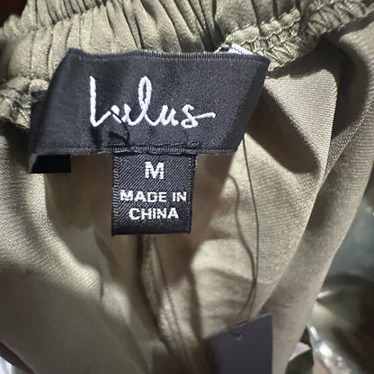 NWT SIZE M Lulu's Olive High-Waisted Shorts